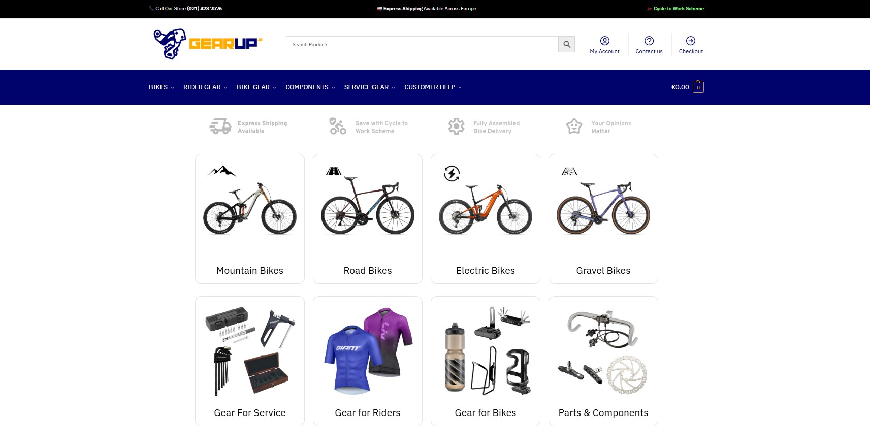 Gearup.ie website preview
